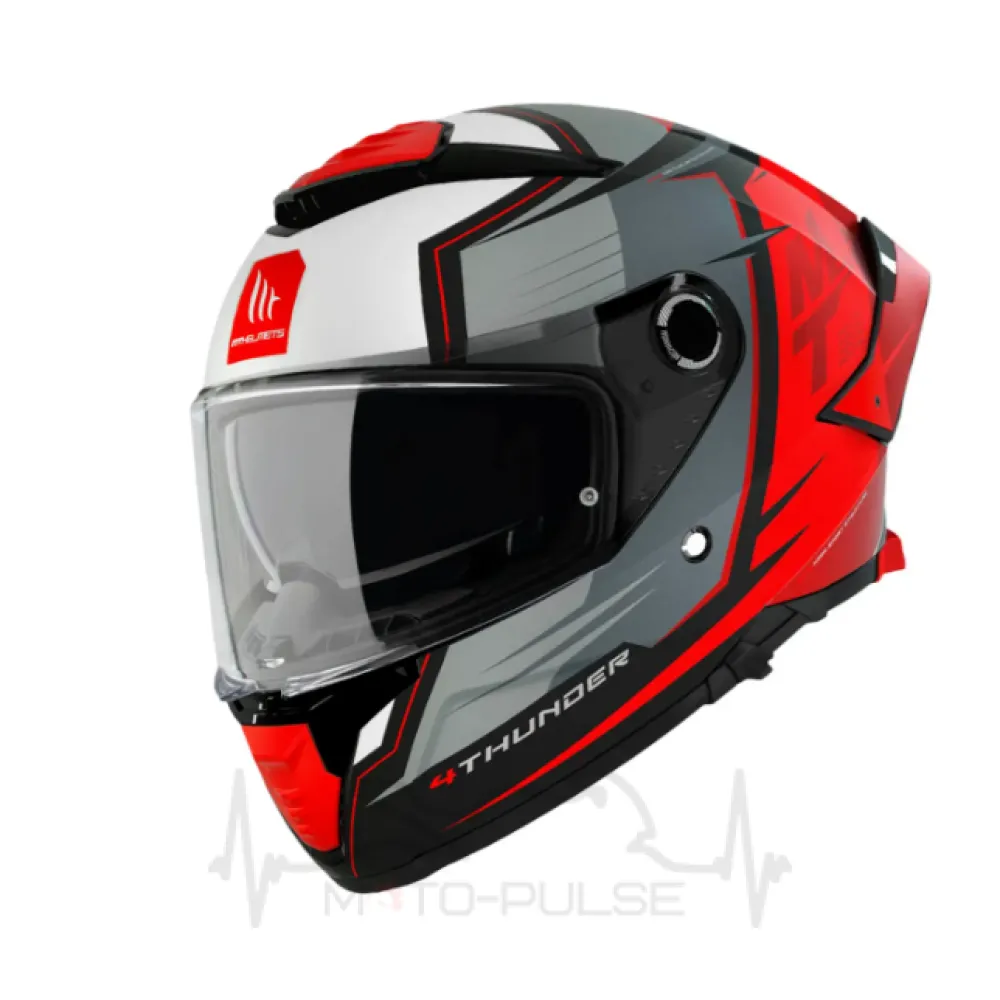 Мотошолом MT Thunder 4 SV PENTAL B5 ROJO Grey/Red (L)